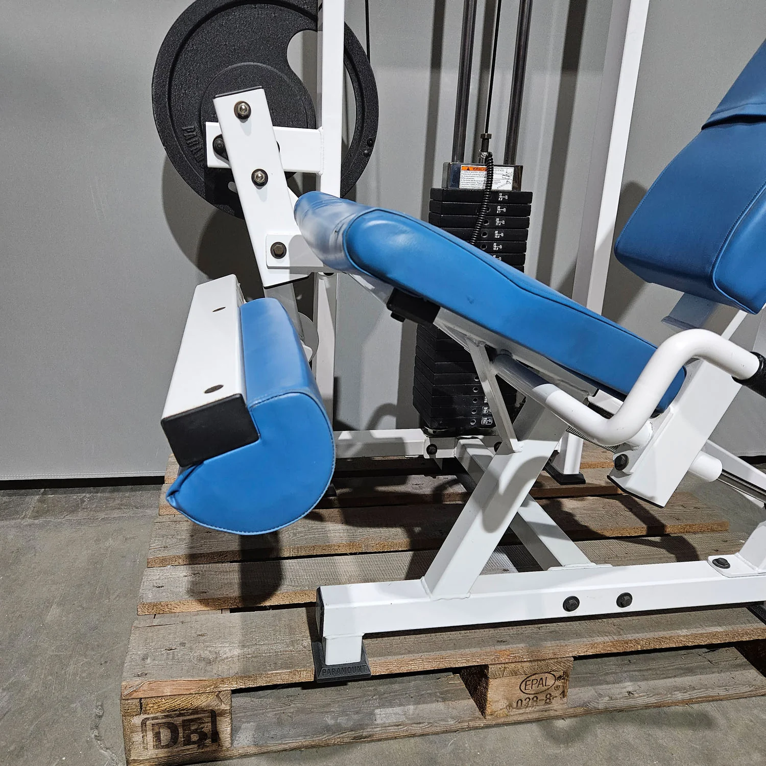 Paramount Leg Extension Model PL 2000 - Beinstrecker, Kniestrecker, Made in USA, Farbe Weiß, gebraucht - geprüfter Zustand - Image 6