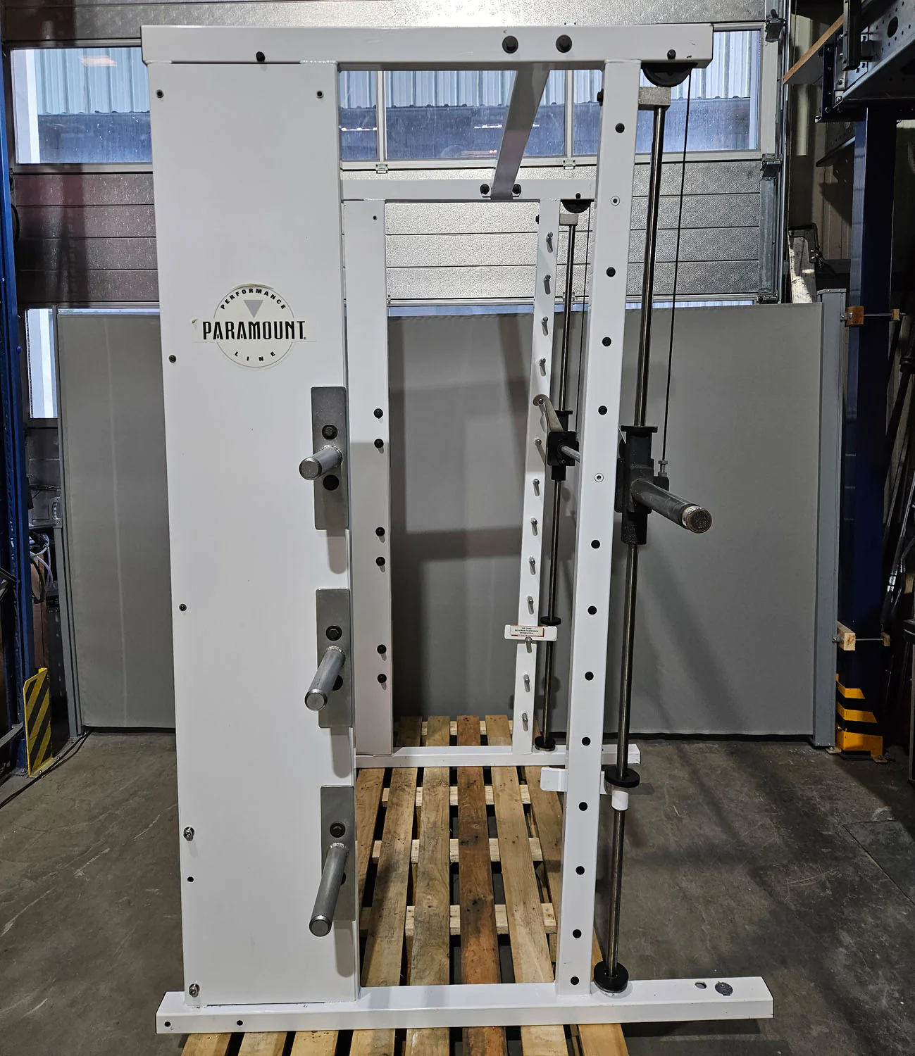 Paramount Multipresse, Smith Machine, Performance Line, Oldschool Bodybuilding Kraftgerät, Rahmenfarbe Weiß, gebraucht - geprüfter Zustand - Image 5