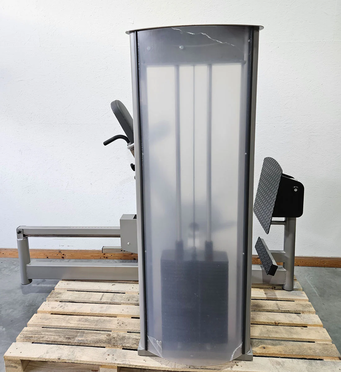 Pego Sport Funktionsstemme Kombi Sitzend-Liegend,  Beinpresse verstellbar, Rahmen Silber-Grau, gebraucht - überholter Zustand - Image 3