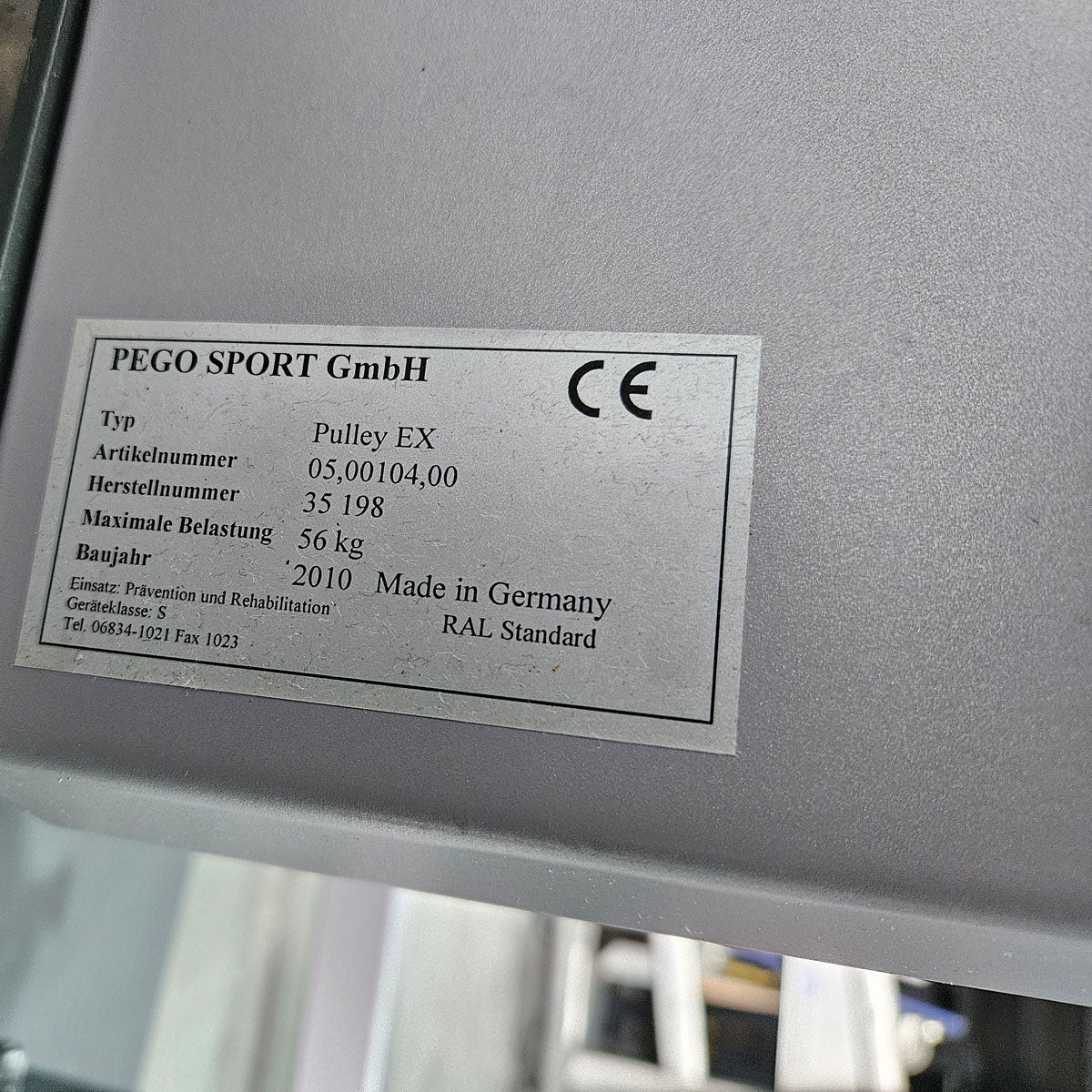 Pego Sport Pulley EX, Vertikalzug Explosiv, 2 Seilzüge im Set, Kabelzüge für Physio und Reha, Made in Germany - gebraucht - überholter Zustand - Image 6