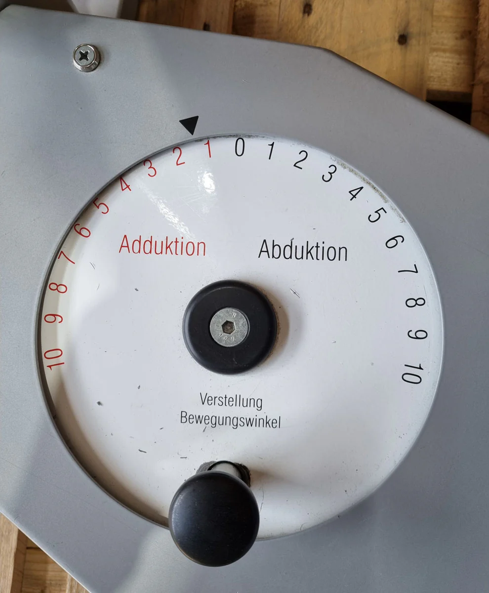 Physio&Sports Ab-Adduktor Kombi, Pro Line, Abduktoren und Adduktoren 2 in 1 Kombigerät, MPG, Reha, Silber, gebraucht - überholter Zustand - Image 15