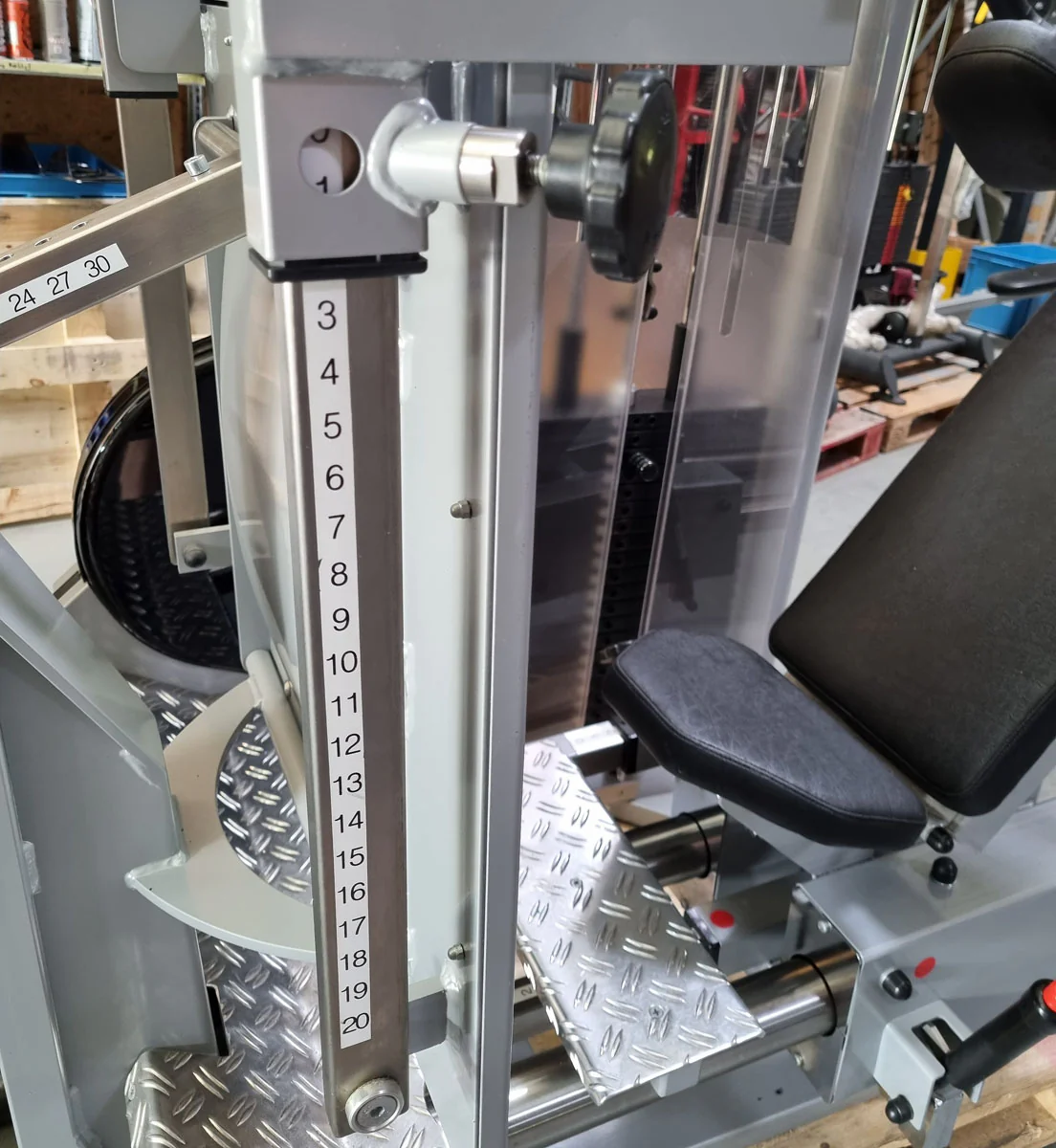 Physio&Sports Funktionsstemme, MPG, Reha, Beinpresse verstellbar, Pro Line, Silber, gebraucht - überholter Zustand - Image 12