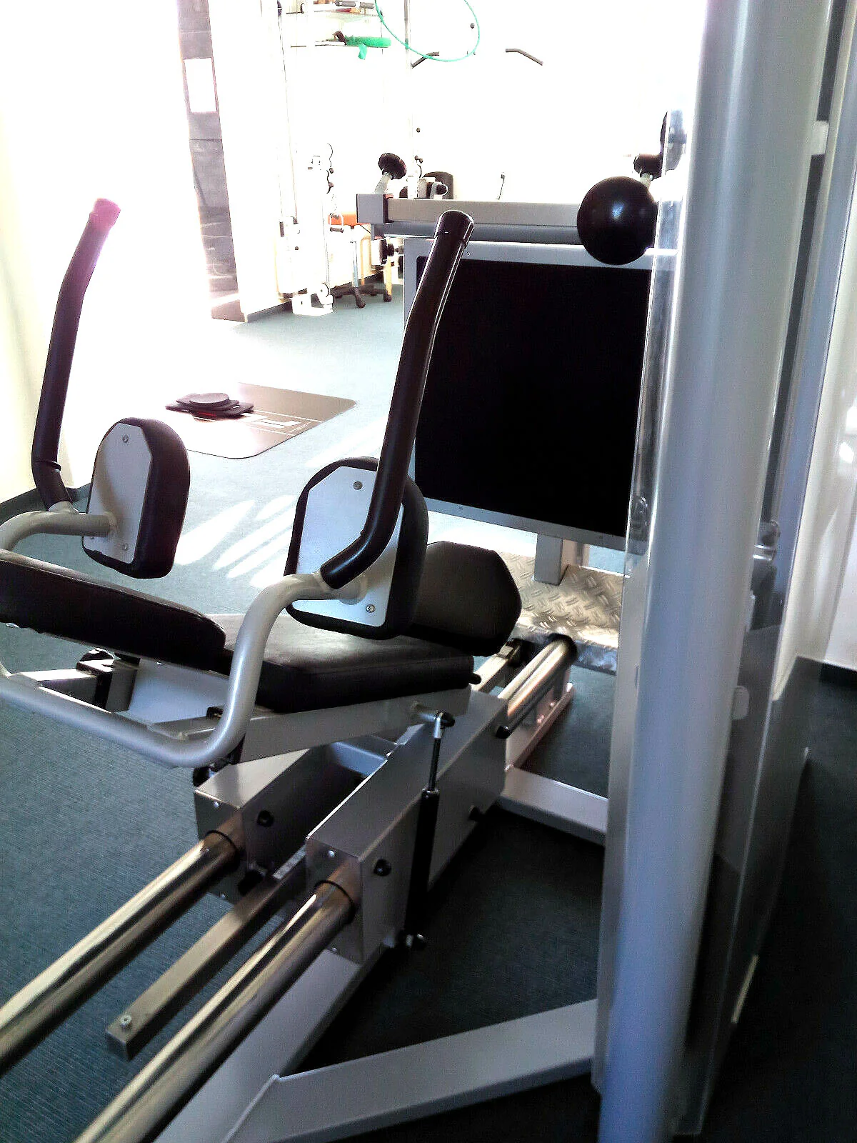 Physio&Sports Funktionsstemme, MPG, Reha, Beinpresse verstellbar, Pro Line, Silber, gebraucht - überholter Zustand - Image 3