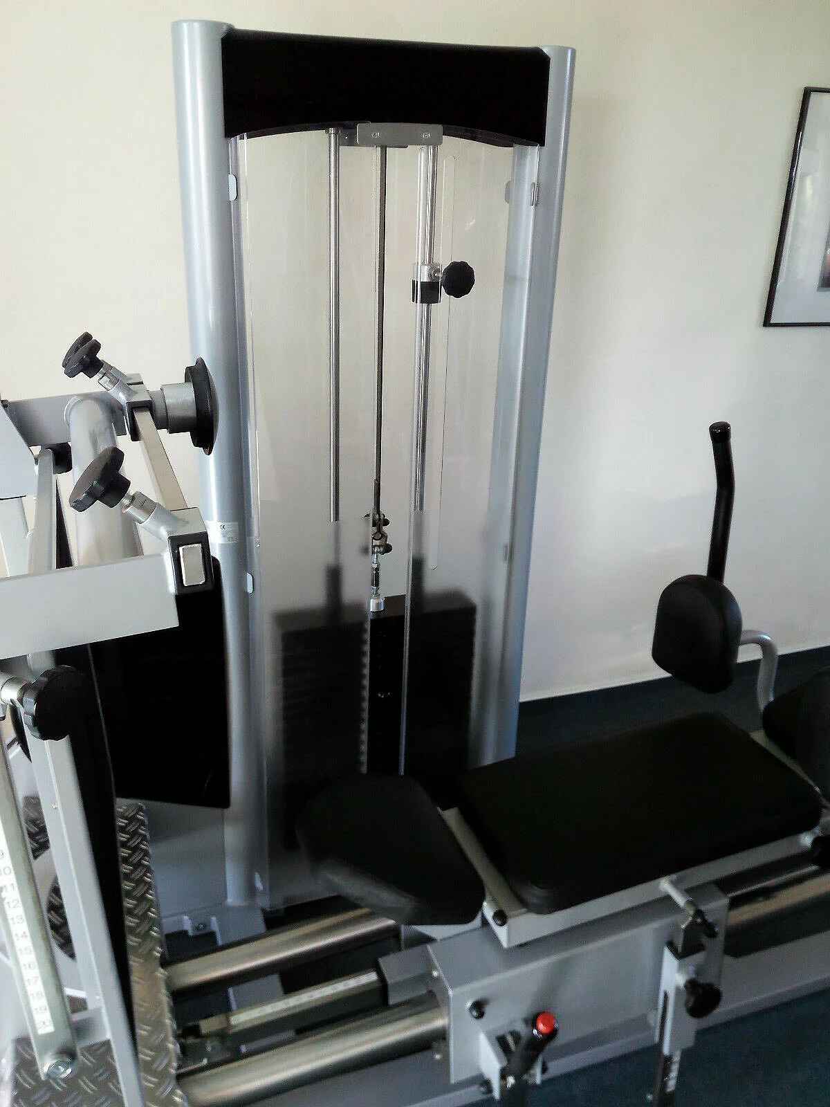 Physio&Sports Funktionsstemme, MPG, Reha, Beinpresse verstellbar, Pro Line, Silber, gebraucht - überholter Zustand - Image 5
