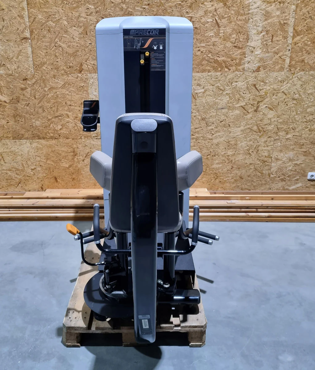Precor Adduktoren und Abduktoren Kraftgeräte mit Steckgewichten im Set als Paar, Rahmenfarbe Schwarz, Polsterfarbe Grau, gebraucht - überholter Zustand - Image 5