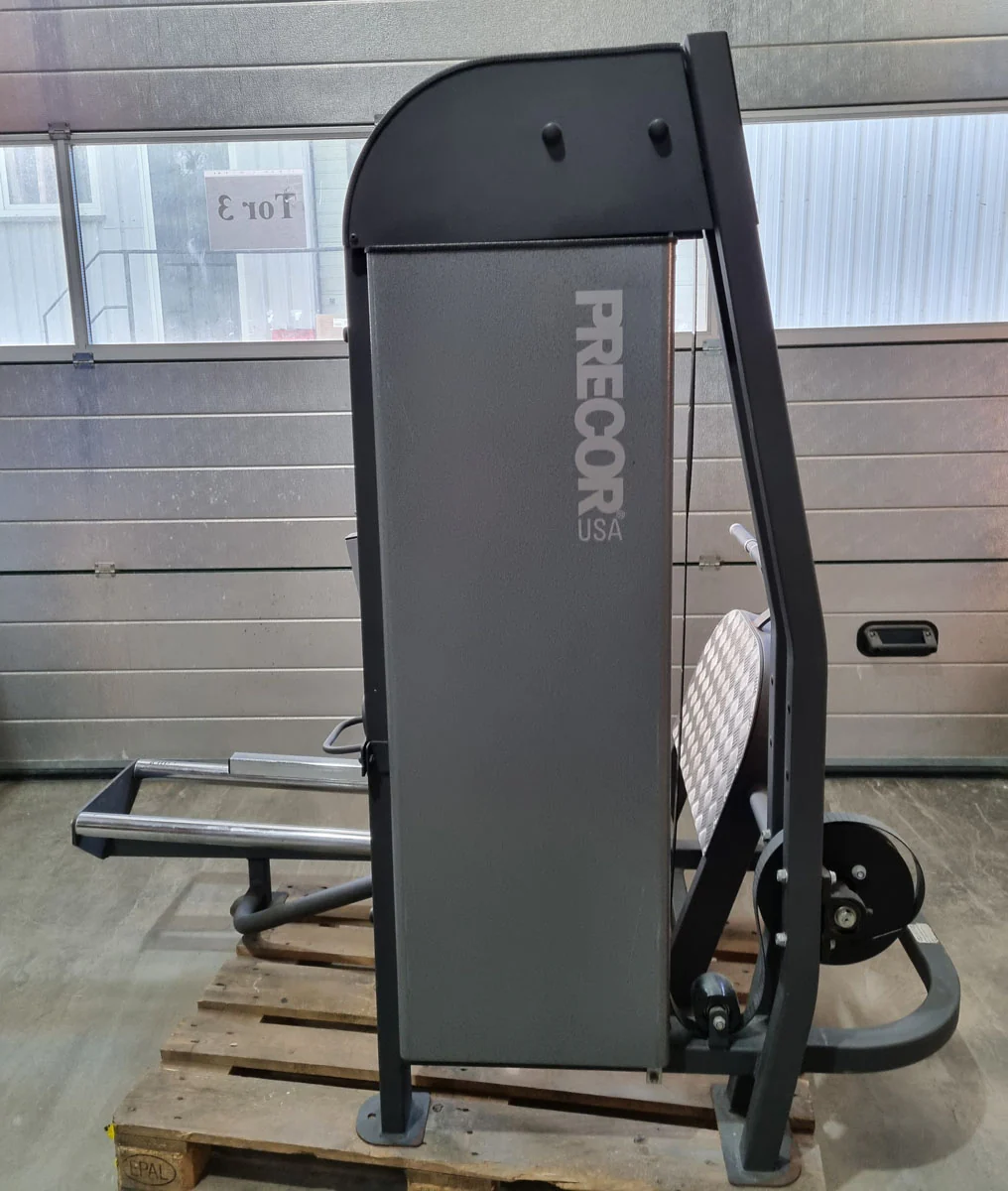 Precor Beinpresse Seated Legpress, Kompaktes Design, Rahmenfarbe Schwarz, Polsterfarbe Schwarz, gebrauchter - überholter Zustand - Image 4