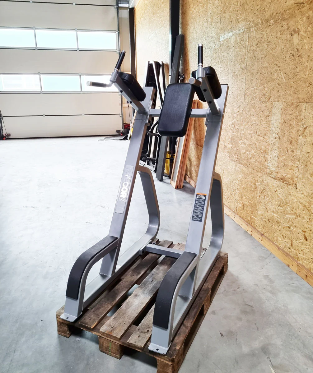 Precor Dip- und Beinhebenständer, Leg Raise, Rahmen Silber, Polster Schwarz, gebraucht - überholter Zustand - Image 3