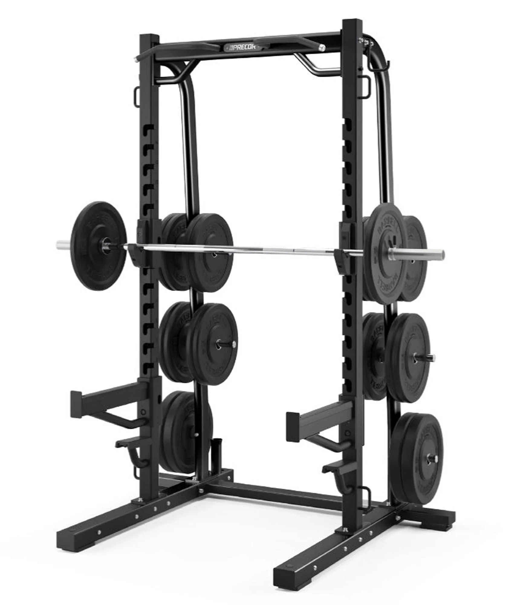 Precor Half Rack inkl. Bodenplattform, Abwurfplattform aus Gummi und Holz, Discovery Series, Ähnlich Full Power Rack, gebraucht - geprüfter Zustand mit optischen Gebrauchsspuren - Image 11