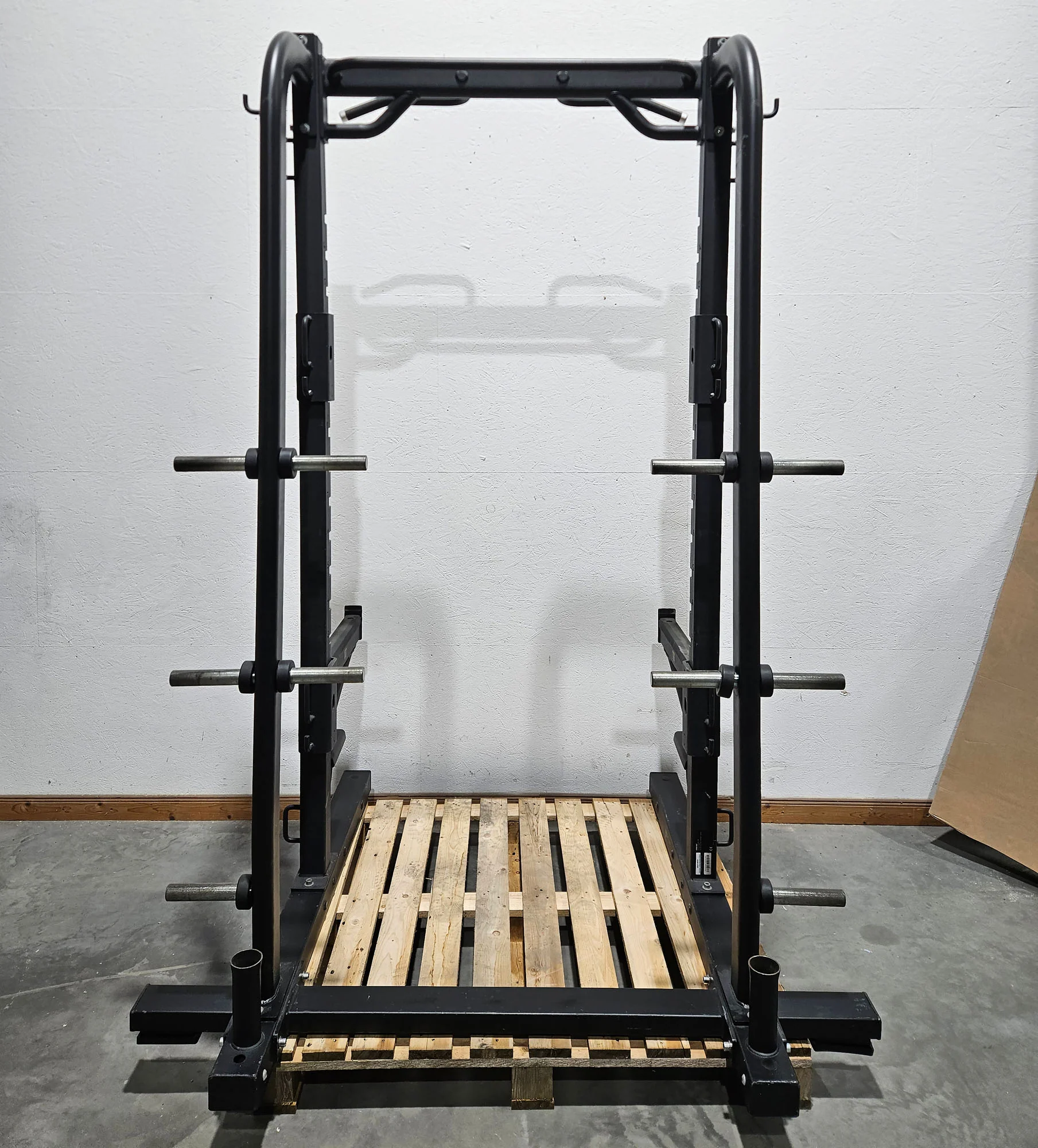 Precor Half Rack inkl. Bodenplattform, Abwurfplattform aus Gummi und Holz, Discovery Series, Ähnlich Full Power Rack, gebraucht - geprüfter Zustand mit optischen Gebrauchsspuren - Image 5