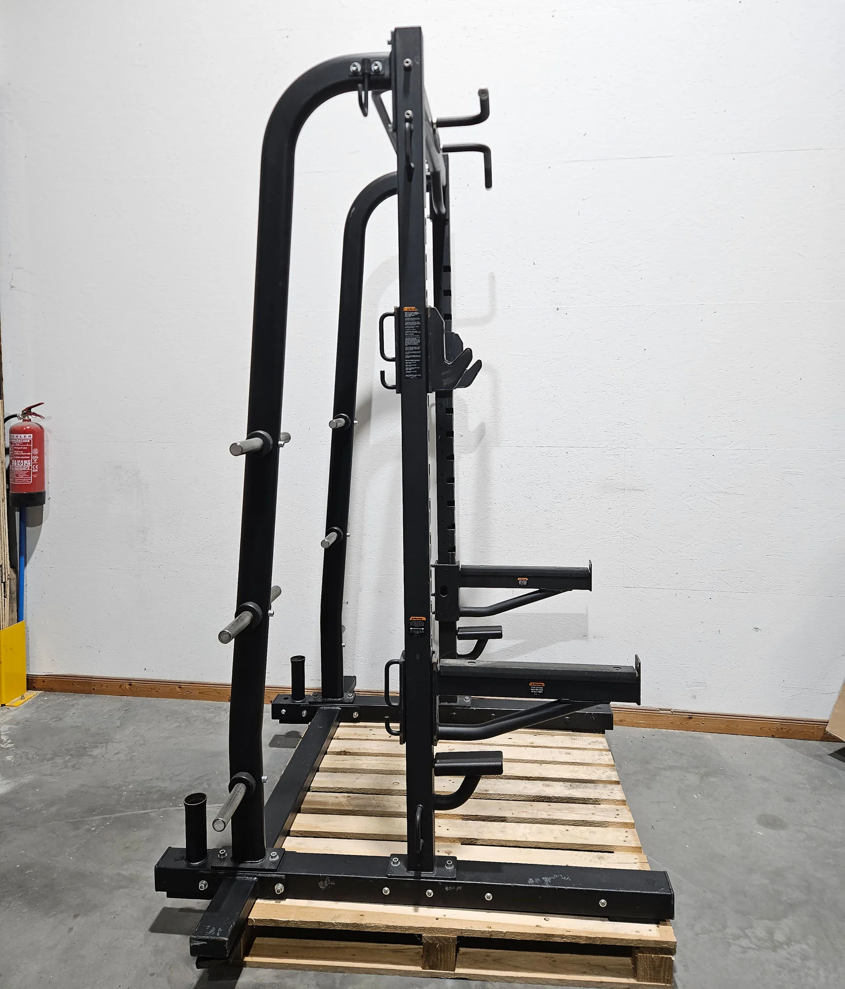 Precor Half Rack inkl. Bodenplattform, Abwurfplattform aus Gummi und Holz, Discovery Series, Ähnlich Full Power Rack, gebraucht - geprüfter Zustand mit optischen Gebrauchsspuren - Image 6