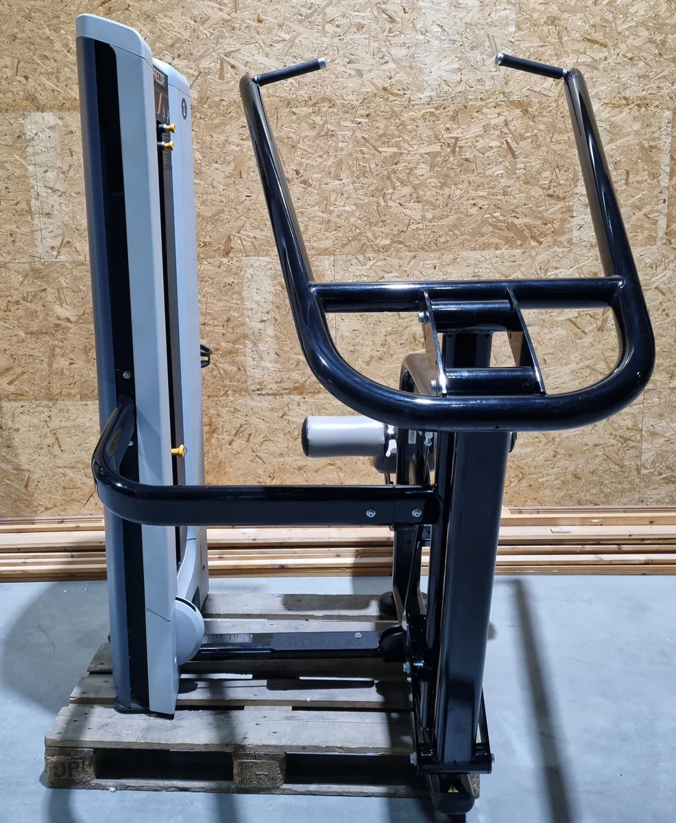 Precor Latzug von Oben, Lat-Pulldown, Rahmenfarbe Schwarz, Polsterfarbe Grau, gebrauchter - überholter Zustand - Image 4