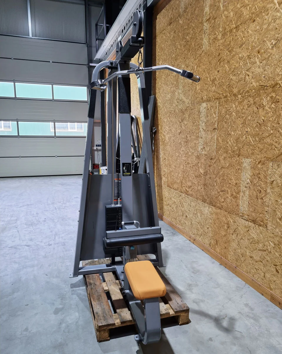 Precor Latzugmaschine von oben, Seilzug Pulldown, Lat Pull, Icarian Line, Rahmenfarbe Silber, gebraucht - überholter Zustand - Image 3
