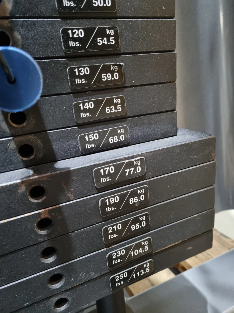 Precor Latzugmaschine von oben, Seilzug Pulldown, Lat Pull, Icarian Line, Rahmenfarbe Silber, gebraucht - überholter Zustand - Image 5