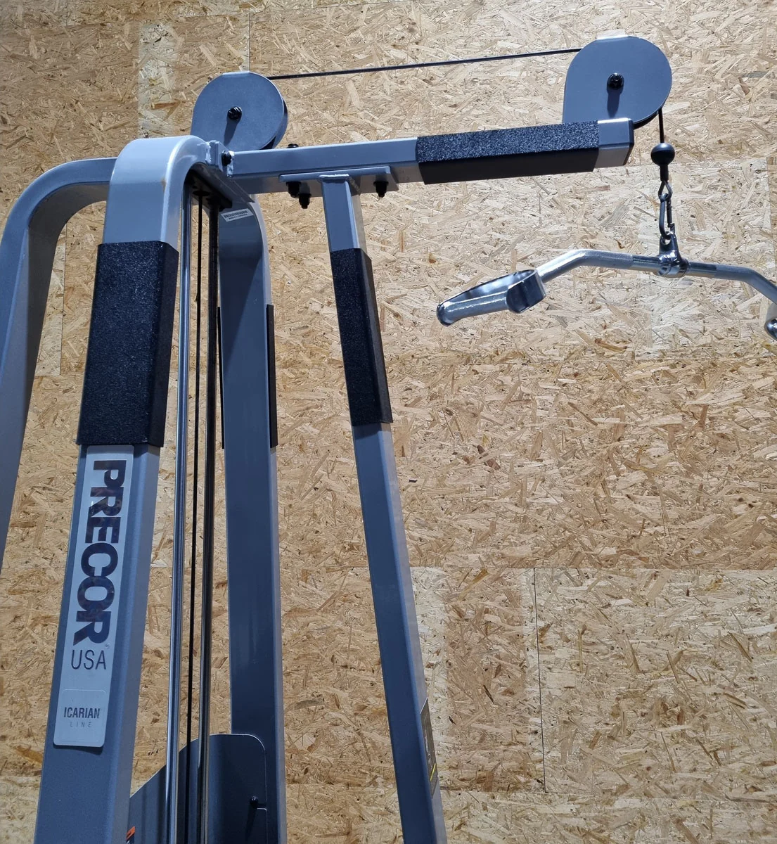 Precor Latzugmaschine von oben, Seilzug Pulldown, Lat Pull, Icarian Line, Rahmenfarbe Silber, gebraucht - überholter Zustand - Image 7