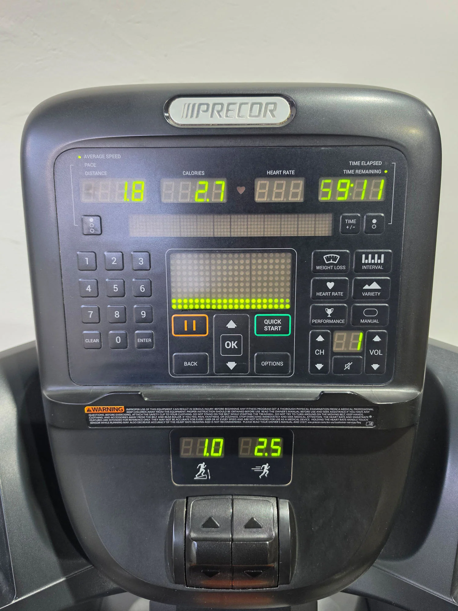 Precor Laufband TRM 731 Treadmill, P31 LED Konsole, Farbe Schwarz, gebraucht - überholter Zustand - Image 6