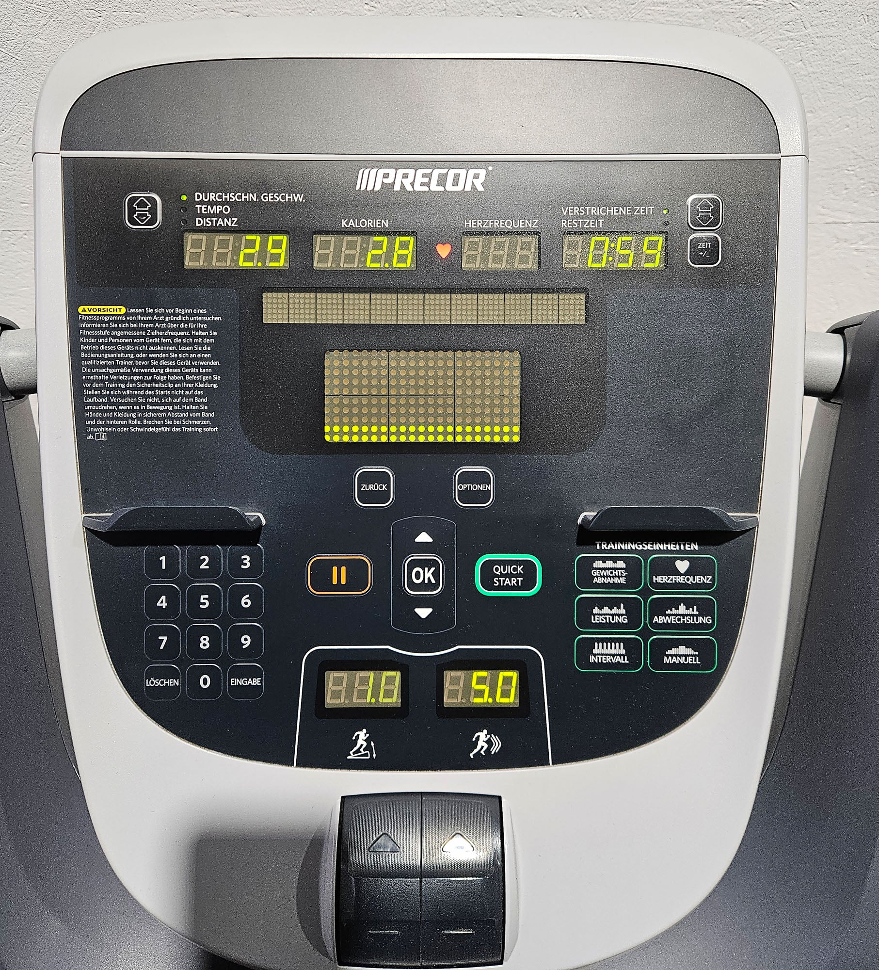 Precor Laufband TRM 835, Treadmill, LED Konsole, gebraucht - überholter Zustand - Image 6