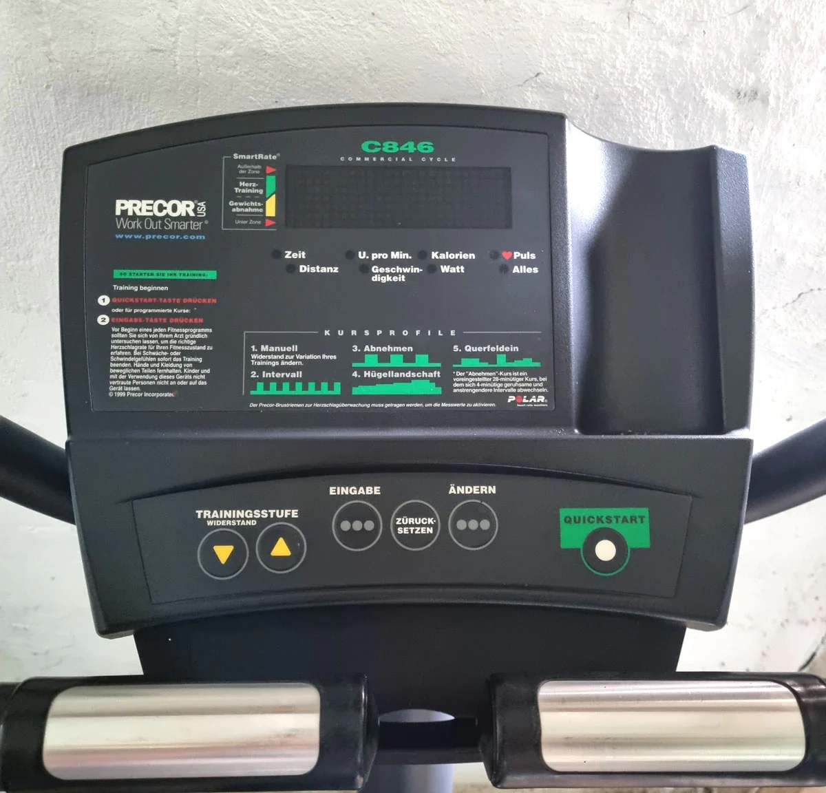 Precor Recumbent 846, Liegeergometer, gebraucht - überholter Zustand - Image 5