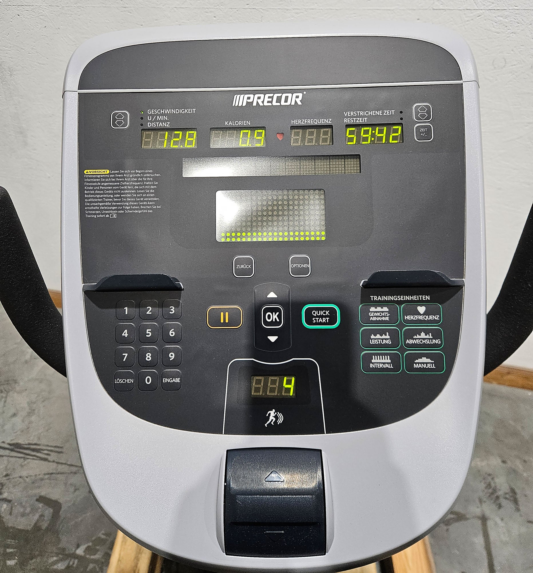 Precor Recumbent RBK 835, Liegeergometer, LED Konsole, gebraucht - überholter Zustand - Image 8