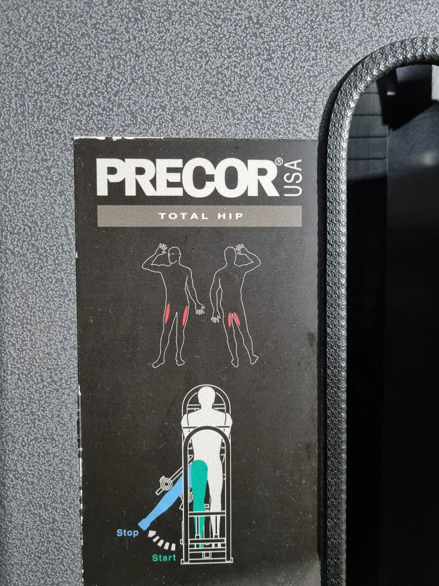 Precor Total Hip Kickmaschine, Hüftpendel, Multi Hip Maschine, Rahmenfarbe Schwarz, Polsterfarbe Schwarz, gebraucht - überholter Zustand - Image 9
