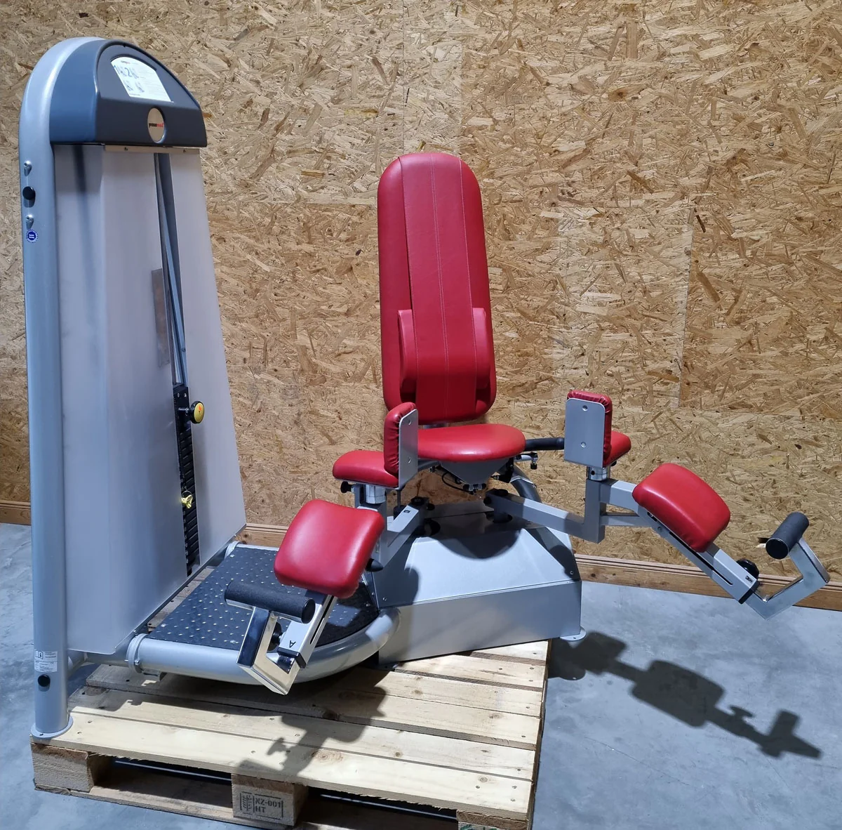 Proxomed Ab-Adduktor Kombi, Compass 530, Abduktoren und Adduktoren 2 in 1 Kombigerät, MPG, Reha, Rahmenfarbe Silber, Polsterfarbe Rot, gebraucht - überholter Zustand - Image 5