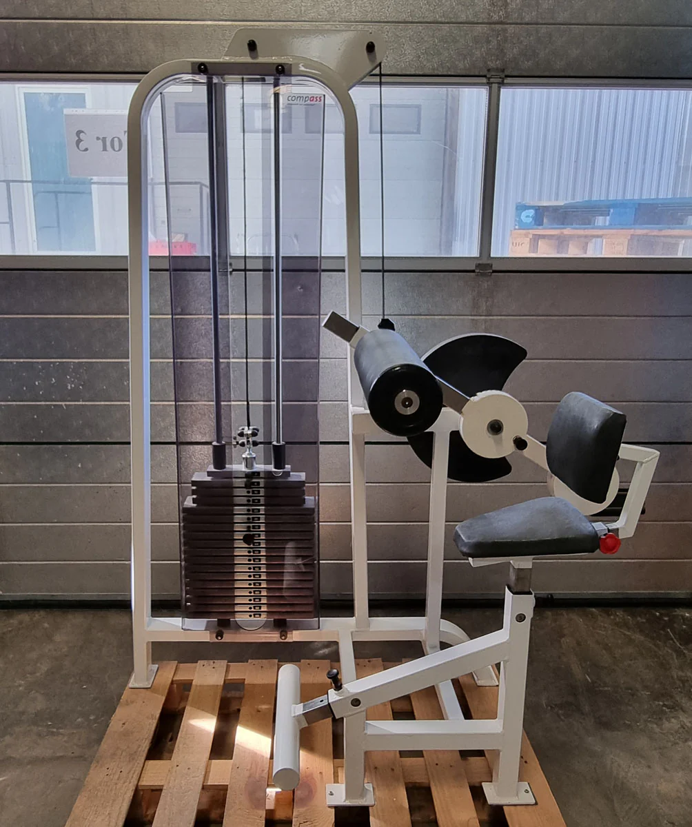 Proxomed Bauchbeuger / Rückenstrecker Kombigerät, 2 in 1 Kombigerät, Rahmenfarbe Weiß, Polsterfarbe Schwarz, gebraucht - überholter Zustand - Image 6