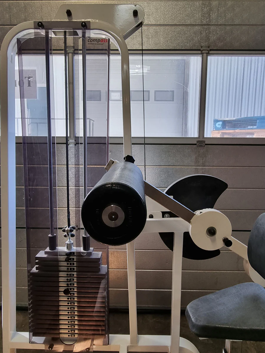 Proxomed Bauchbeuger / Rückenstrecker Kombigerät, 2 in 1 Kombigerät, Rahmenfarbe Weiß, Polsterfarbe Schwarz, gebraucht - überholter Zustand - Image 9