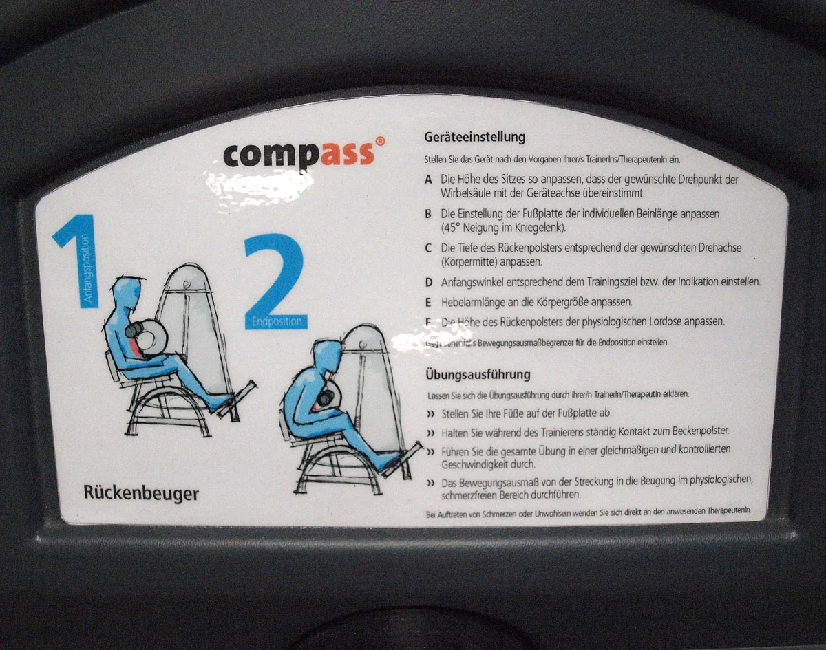 Proxomed Compass 530 Rückenbeuger, Bauchmaschine, Abs, MPG, gebraucht - überholter Zustand - Image 23