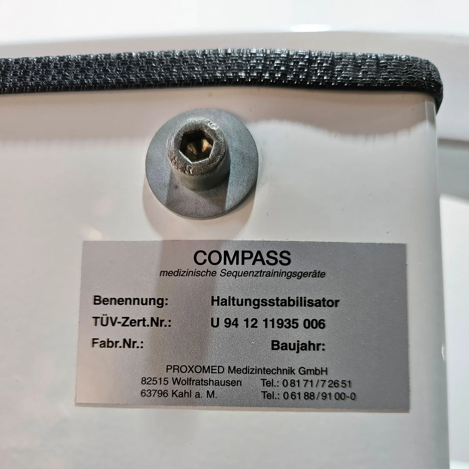 Proxomed Compass Butterfly Revers, Haltungsstabilisator, Farbe Weiß, gebraucht - geprüfter Zustand mit Gebrauchsspuren - Image 12