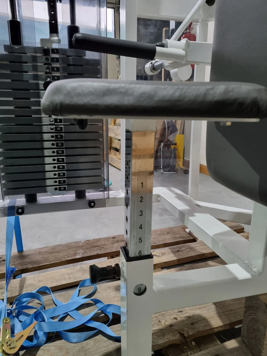 Proxomed Compass Schulterblattfixator / Stützstemme - Latzug und Dips - Kombigerät 2 in 1, Rahmenfarbe Weiß, gebraucht - überholter Zustand - Image 10