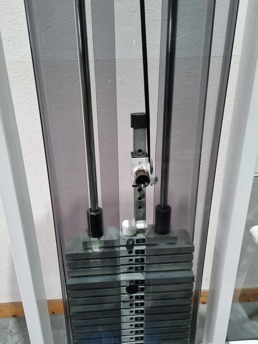 Proxomed Compass Schulterblattfixator / Stützstemme - Latzug und Dips - Kombigerät 2 in 1, Rahmenfarbe Weiß, gebraucht - überholter Zustand - Image 11