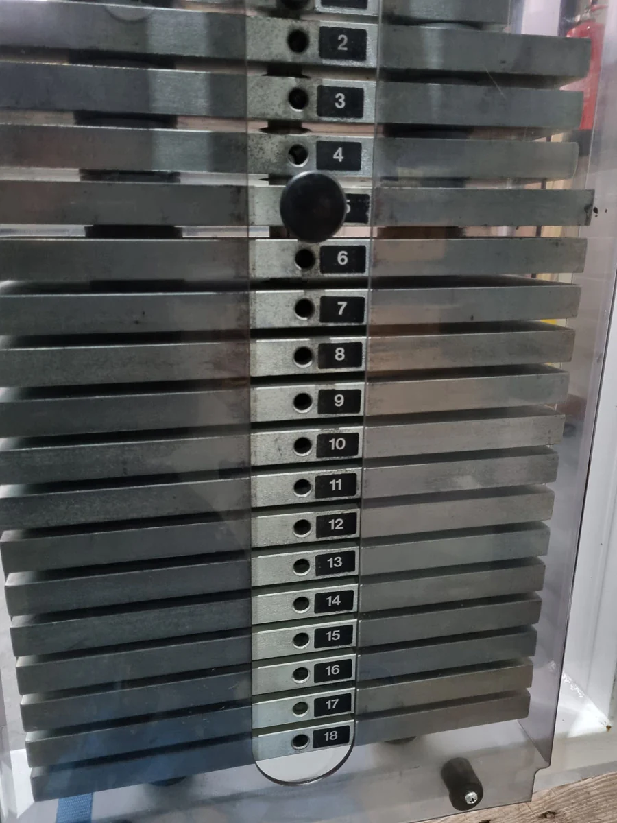Proxomed Compass Schulterblattfixator / Stützstemme - Latzug und Dips - Kombigerät 2 in 1, Rahmenfarbe Weiß, gebraucht - überholter Zustand - Image 12