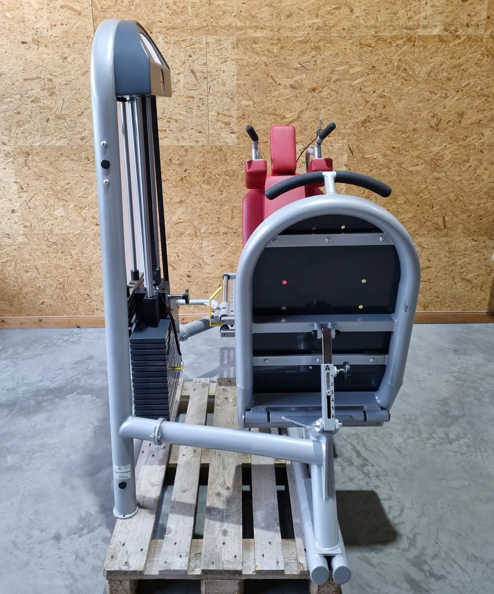 Proxomed Funktionsstemme Compass 530, Beinpresse verstellbar, MPG, Reha, Rahmenfarbe Silber, Polsterfarbe Rot, gebraucht - überholter Zustand - Image 4