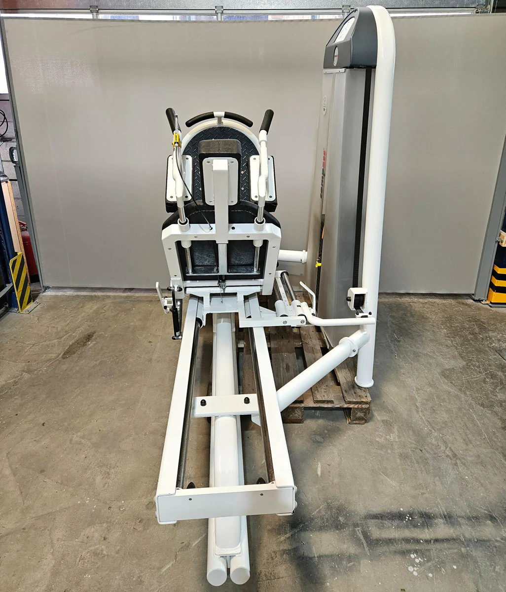 Proxomed Funktionsstemme Compass 530, Beinpresse verstellbar, MPG, Reha, Rahmenfarbe Weiß, Polster Schwarz, gebraucht - überholter Zustand - Image 4