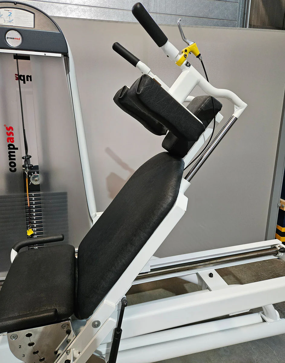 Proxomed Funktionsstemme Compass 530, Beinpresse verstellbar, MPG, Reha, Rahmenfarbe Weiß, Polster Schwarz, gebraucht - überholter Zustand - Image 8