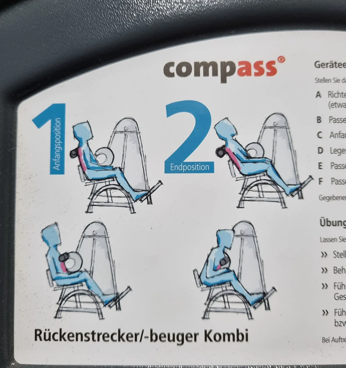 Proxomed Rückenstrecker-beuger Kombi Compass 530, Hyperextension und Bauchmaschine 2 in 1 Kombigerät, MPG, Reha, Rahmenfarbe Silber, gebraucht - überholter Zustand - Image 18