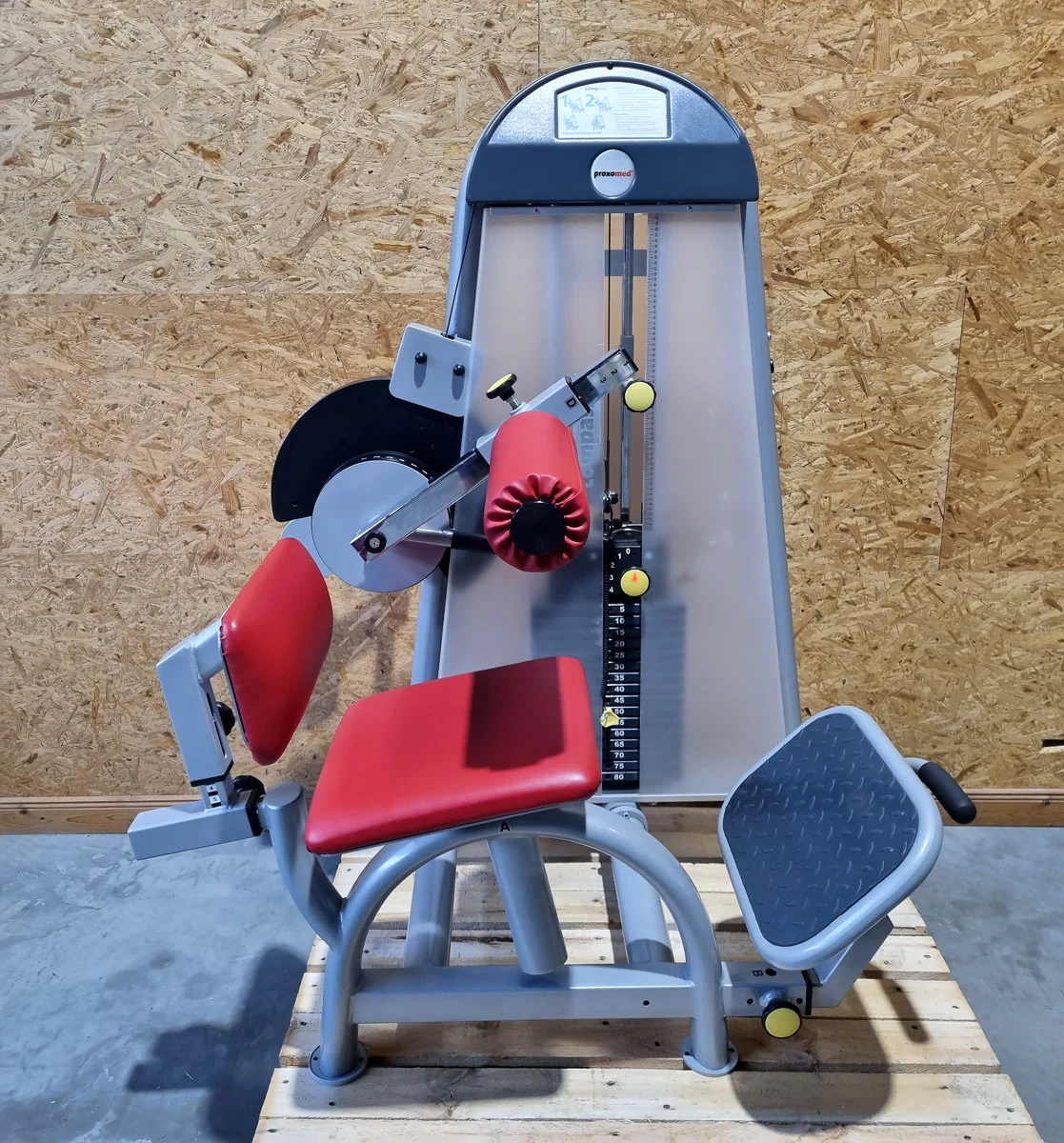 Proxomed Rückenstrecker-beuger Kombi Compass 530, Hyperextension und Bauchmaschine 2 in 1 Kombigerät, MPG, Reha, Rahmenfarbe Silber, gebraucht - überholter Zustand - Image 2