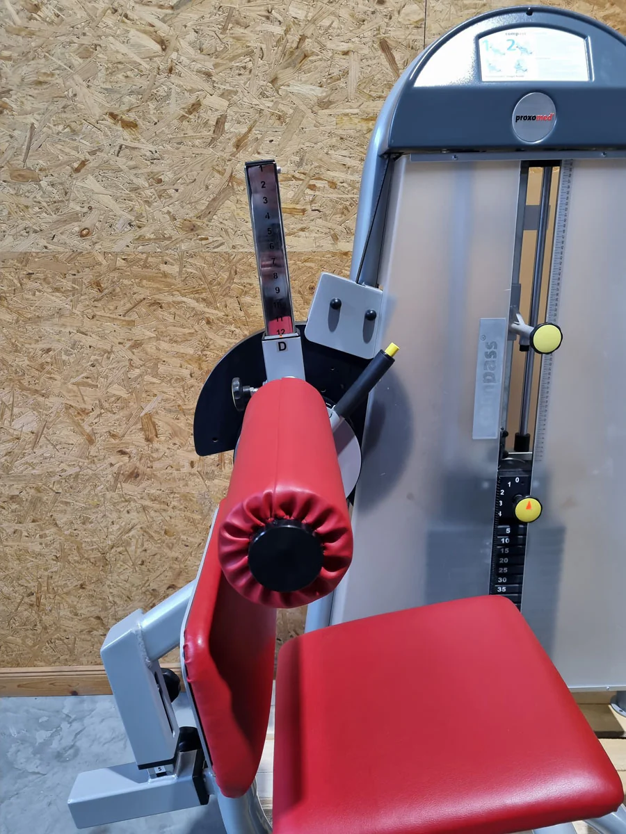 Proxomed Rückenstrecker-beuger Kombi Compass 530, Hyperextension und Bauchmaschine 2 in 1 Kombigerät, MPG, Reha, Rahmenfarbe Silber, gebraucht - überholter Zustand - Image 9