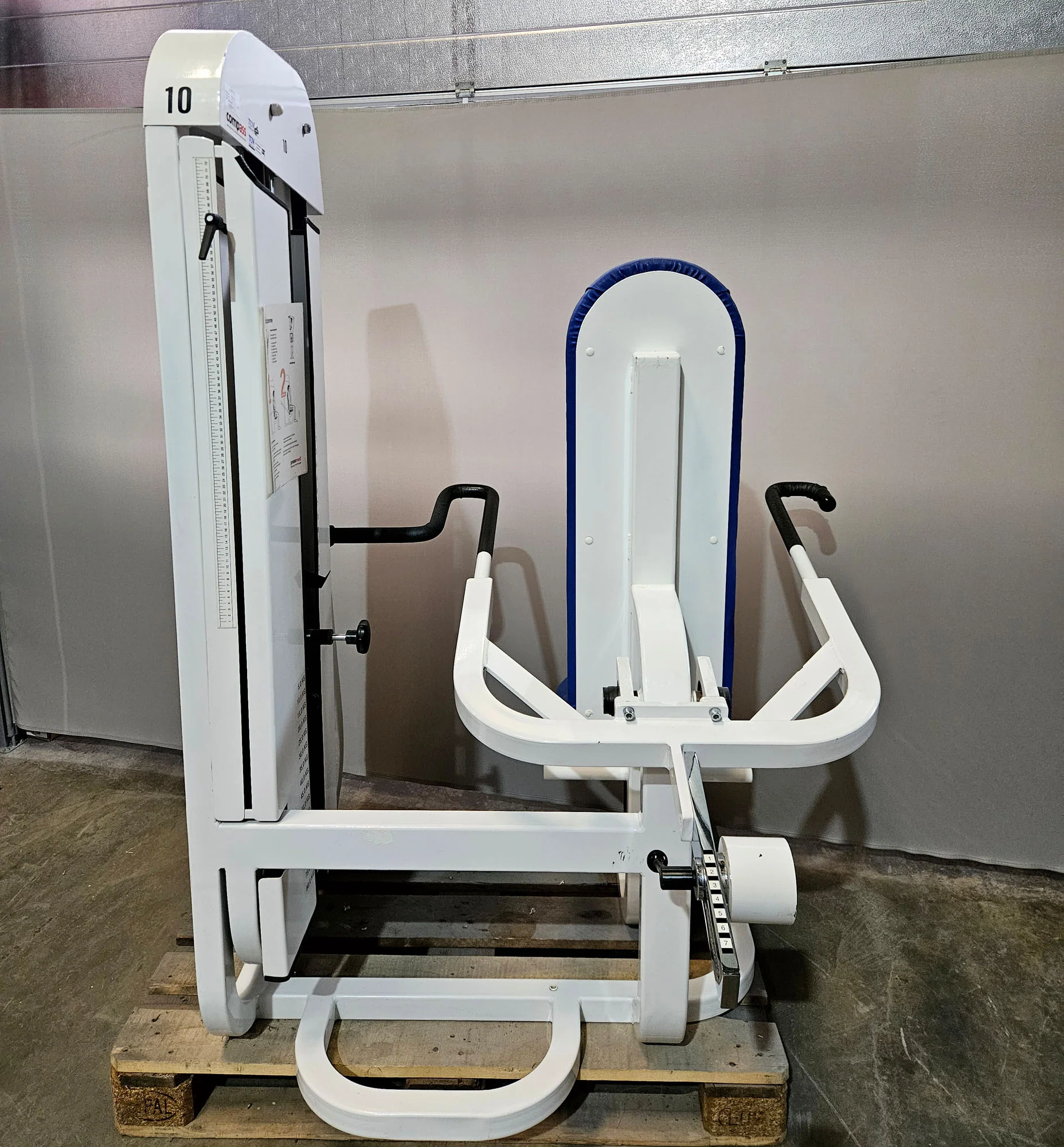 Proxomed, Stützstemme, Dips, Trizepsmaschine, Armstrecker, Compass Serie, Farbe Weiß, gebraucht - geprüfter Zustand mit Gebrauchsspuren - Image 3