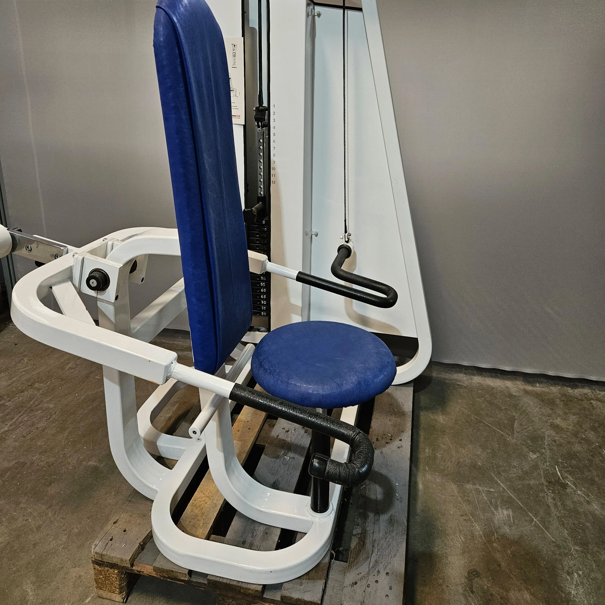 Proxomed, Stützstemme, Dips, Trizepsmaschine, Armstrecker, Compass Serie, Farbe Weiß, gebraucht - geprüfter Zustand mit Gebrauchsspuren - Image 6