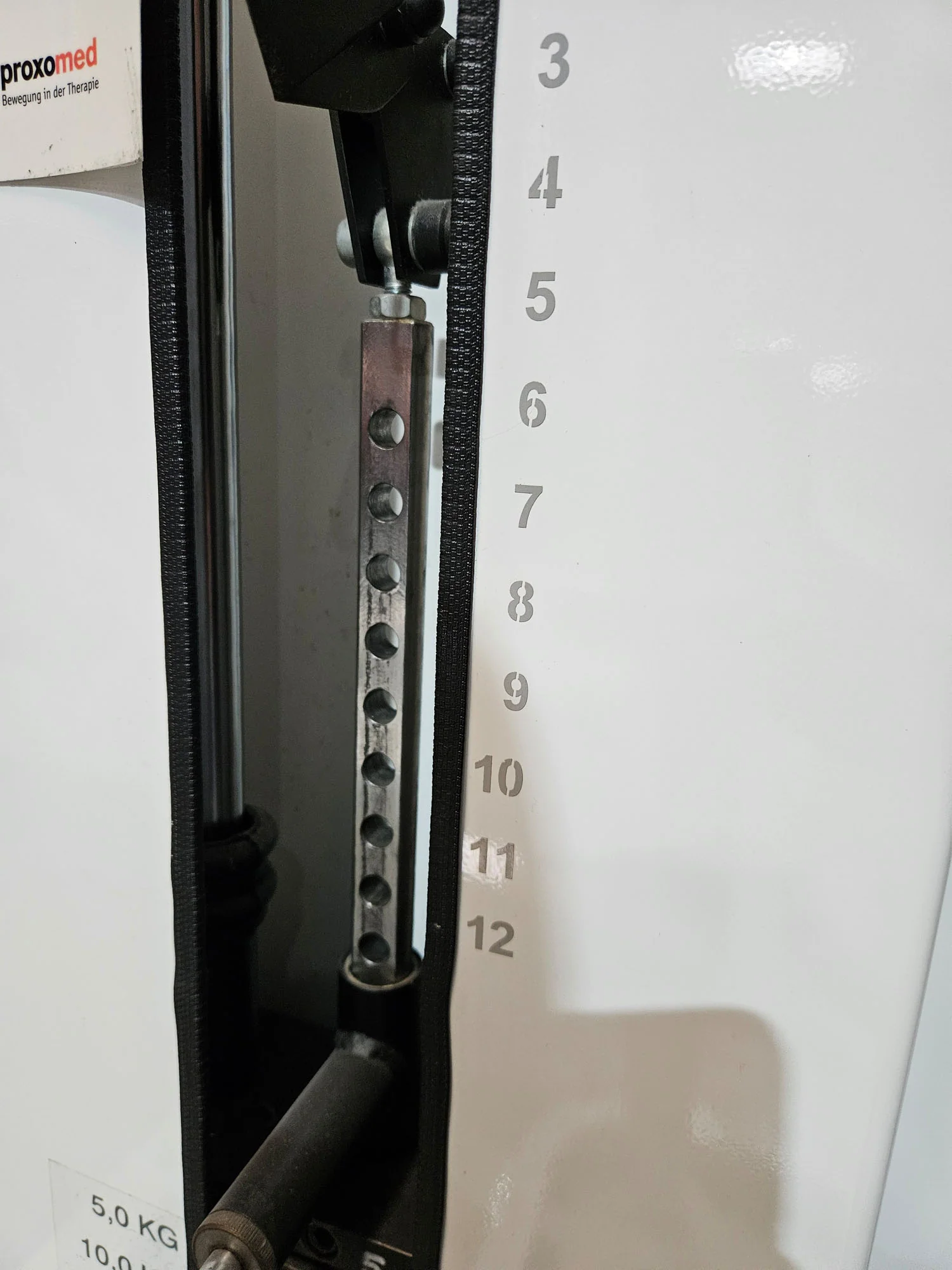 Proxomed, Stützstemme, Dips, Trizepsmaschine, Armstrecker, Compass Serie, Farbe Weiß, gebraucht - geprüfter Zustand mit Gebrauchsspuren - Image 7