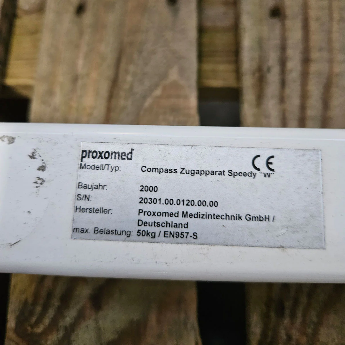 Proxomed Zugapparat Compass Speedy W - Seilzug höhenverstellbar, Reha Kabelzug, Zwei Auszüge, Wandmontage, Farbe Weiß, gebraucht - geprüfter Zustand - Image 4
