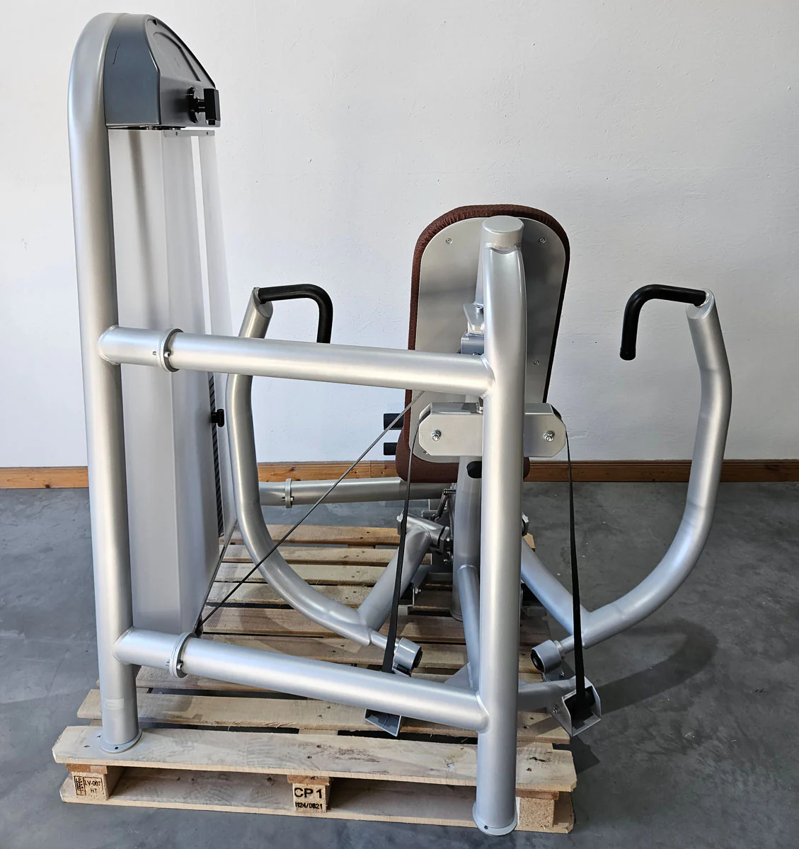 Proxowell bzw Proxomed Bankdrückmaschine, Brustpresse, Chestpress, 100kg Gewichtsblock, Compass bzw C-Well Serie, Rahmenfarbe Silber, gebraucht - überholter Zustand - Image 3