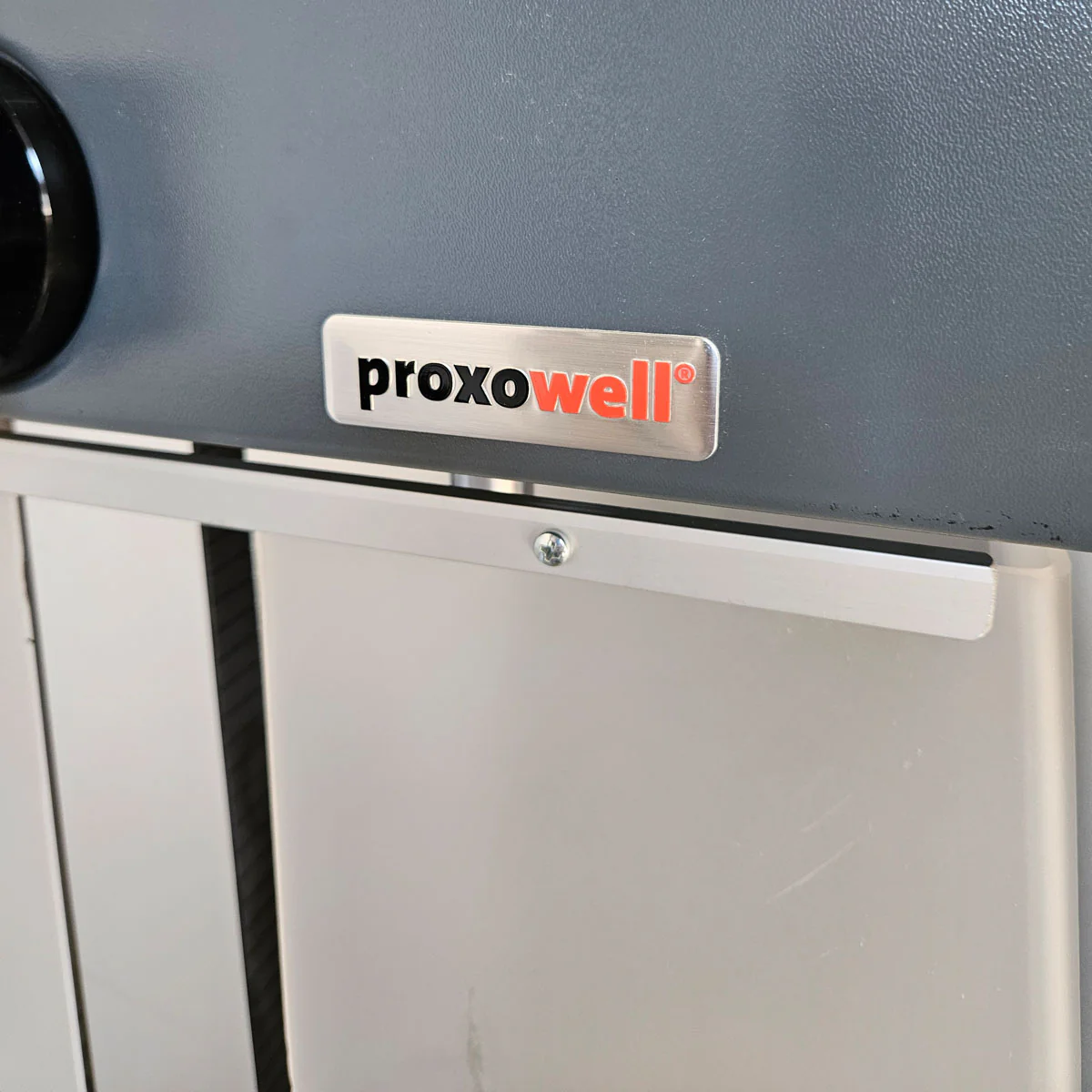 Proxowell bzw Proxomed Bankdrückmaschine, Brustpresse, Chestpress, 100kg Gewichtsblock, Compass bzw C-Well Serie, Rahmenfarbe Silber, gebraucht - überholter Zustand - Image 9