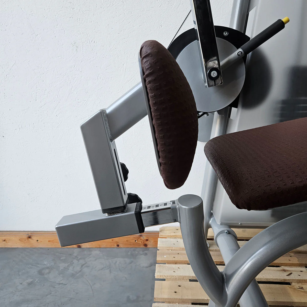 Proxowell bzw Proxomed Rückenflexion, Bauchmaschine, Rückenbeuger, Abdominal Crunch, 100kg Gewichtsblock, Compass bzw C-Well Serie, Rahmenfarbe Silber, gebraucht - überholter Zustand - Image 12