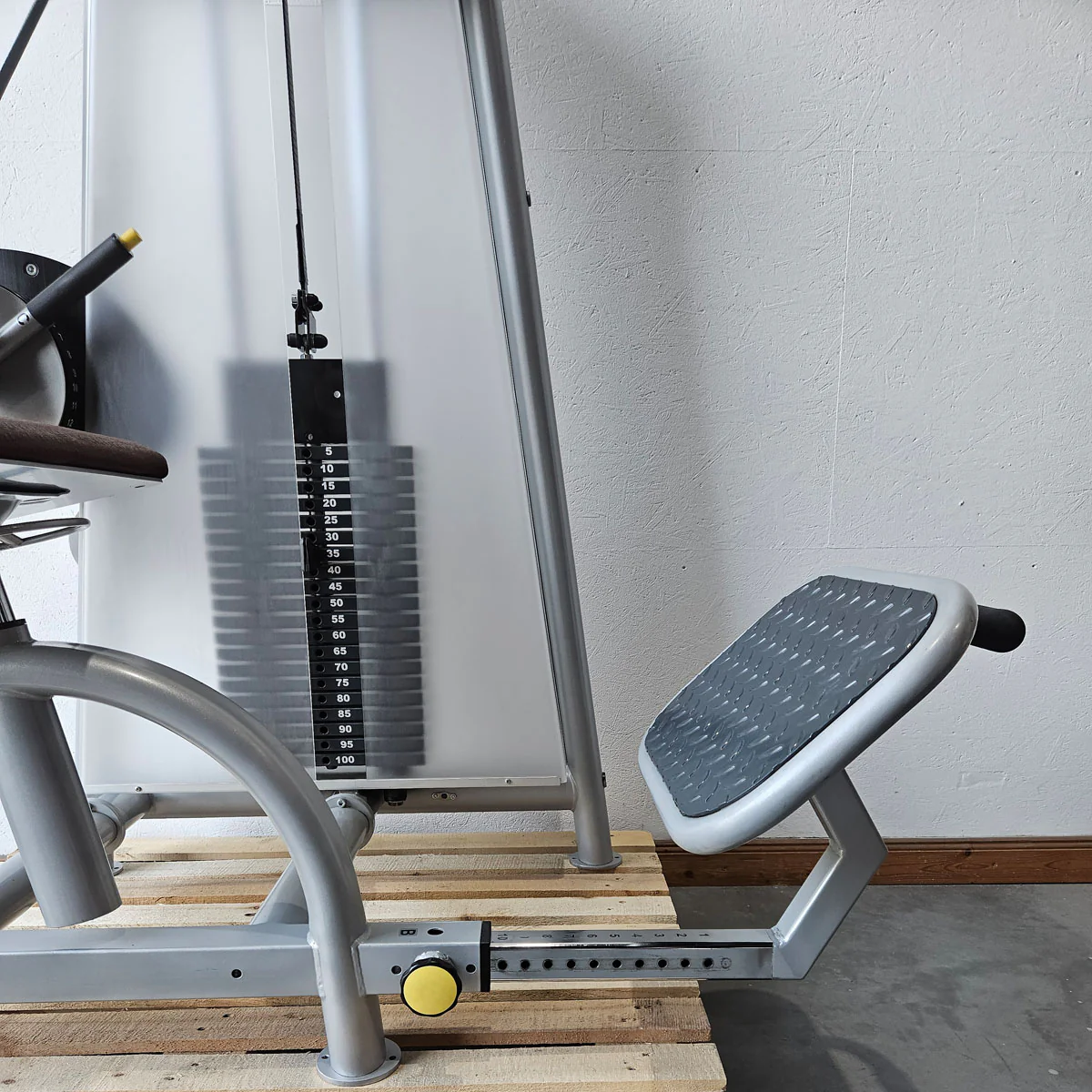 Proxowell bzw Proxomed Rückenflexion, Bauchmaschine, Rückenbeuger, Abdominal Crunch, 100kg Gewichtsblock, Compass bzw C-Well Serie, Rahmenfarbe Silber, gebraucht - überholter Zustand - Image 14