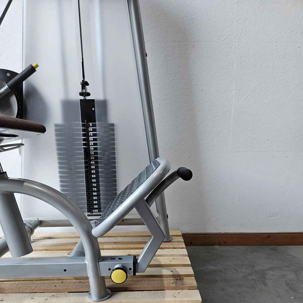 Proxowell bzw Proxomed Rückenflexion, Bauchmaschine, Rückenbeuger, Abdominal Crunch, 100kg Gewichtsblock, Compass bzw C-Well Serie, Rahmenfarbe Silber, gebraucht - überholter Zustand - Image 15