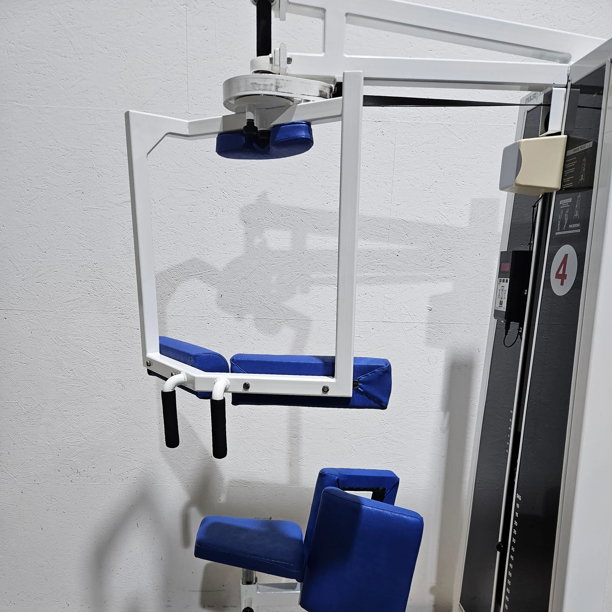 Pulse bzw Pulsestar Rotationsmaschine, Rotary Torso Twister, Rumpfdrehung Rotator, Rahmenfarbe Weiß, gebraucht - geprüfter Zustand mit optischen Gebrauchsspuren - Image 6