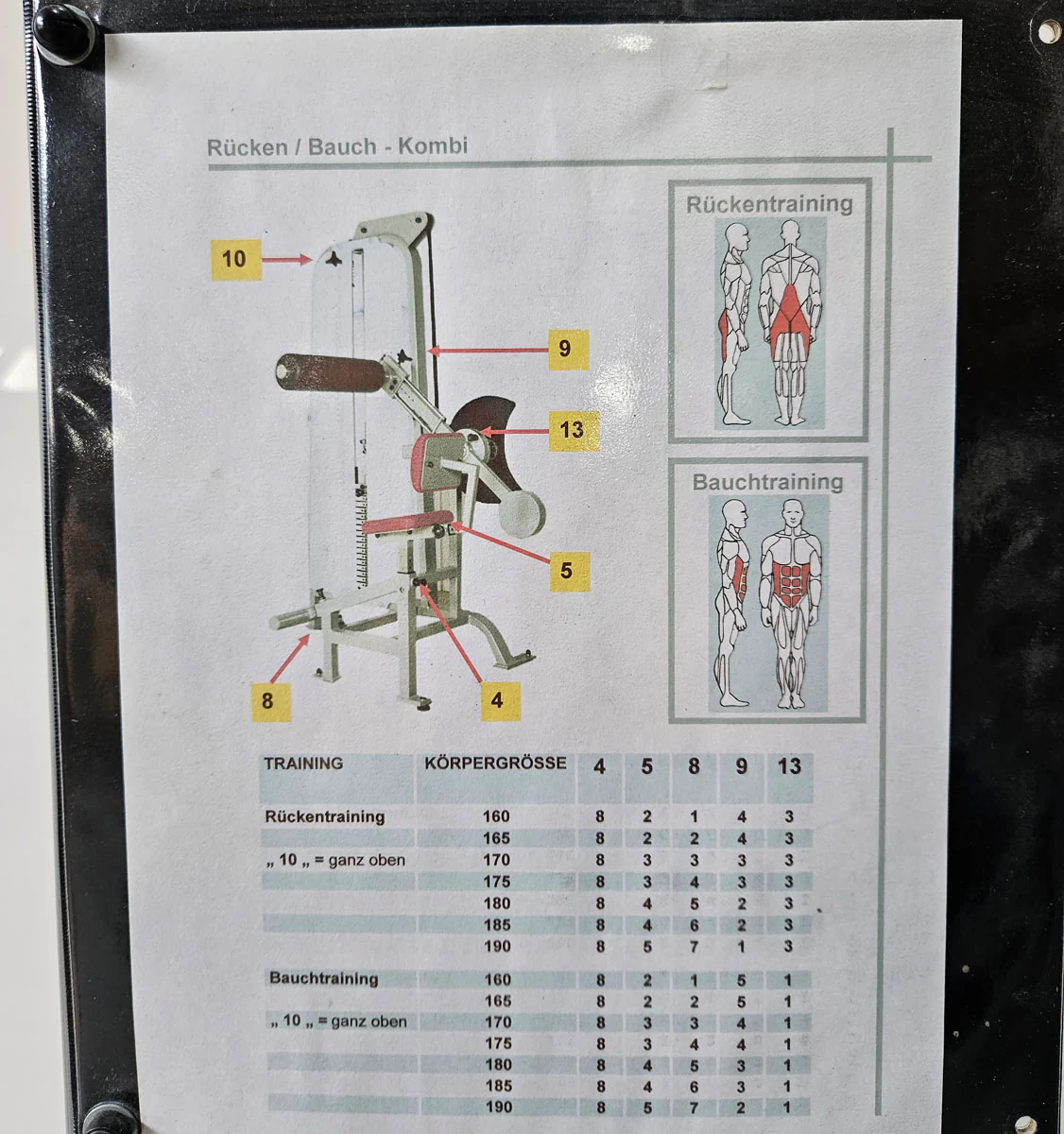 RMA Bauch / Rücken Kombigerät 2 in 1, Abs and lower Back, Silber, gebraucht - überholter Zustand - Image 16
