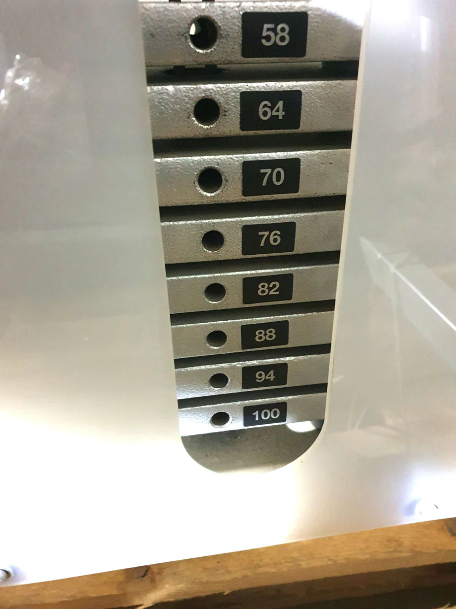 RMA Beinstrecker und Beinbeuger Kombimaschine, sitzend und liegend, Silber, gebraucht - überholter Zustand - Image 5