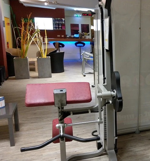 RMA Bizepsmaschine, Biceps Curl Station, Armbeuger, Silber, gebraucht - überholter Zustand - Image 2